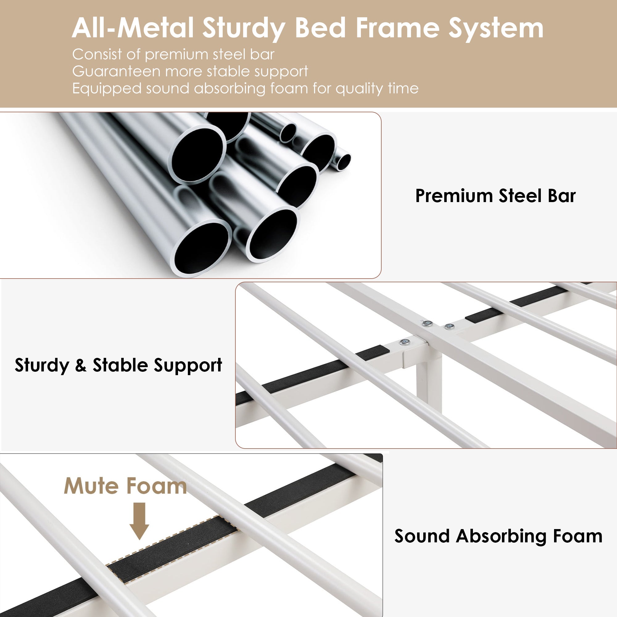 Hiphuta Full Size Upholstered Canopy Bed with Charging Station & Storage Drawer, Metal Platform Bed with Button Tufted Headboard, Full Bed for Kids, Curtain Not Included, Pink