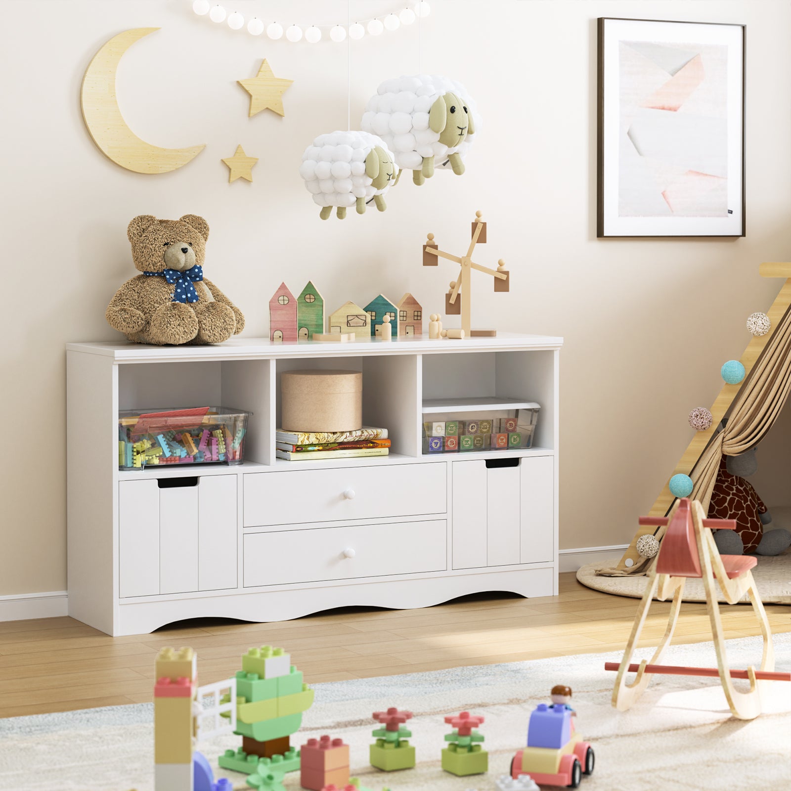 Fashion toy storage tv stand