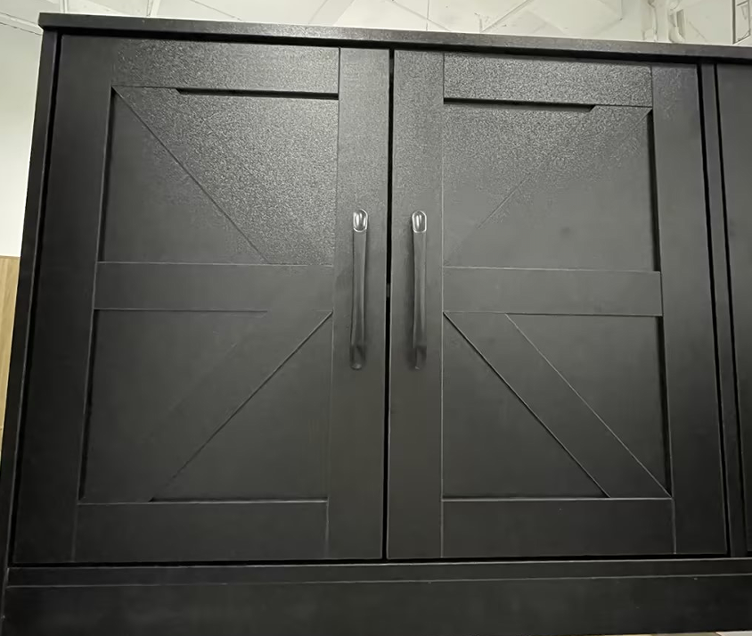 Hiphuta Kitchen Pantry Cabinet with RGB LED, Pantry Storage Cabinet with Metal Hooks and Charging Station, White